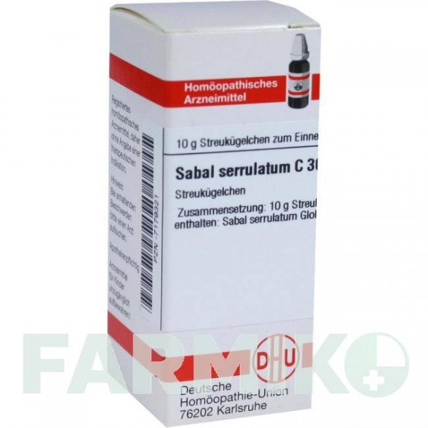 САБАЛЬ СЕРРУЛАТУМ (SABAL SERRULATUM) C 30 глобули 10 г - Гомеопатия DHU