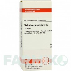 САБАЛЬ СЕРРУЛАТУМ (SABAL SERRULATUM) D 12 таблетки 80 шт - Гомеопатия DHU