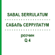 САБАЛЬ СЕРРУЛАТУМ (SABAL SERRULATUM) Q 4 раствор 15 мл - Гомеопатия GUDJONS