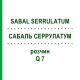 САБАЛЬ СЕРРУЛАТУМ (SABAL SERRULATUM) Q 7 раствор 15 мл - Гомеопатия GUDJONS