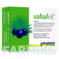 САБАЛВИТ (SABALVIT) капсулы 40 шт - Плоды серенои ползучей RUHRPHARM