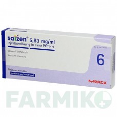 САЙЗЕН (SAIZEN) 6 мг 5,83 мг/мл розчин 1 шт - Соматропін MERCK HEALTHCARE