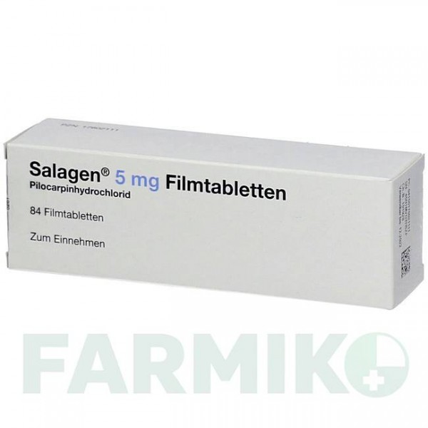 САЛАДЖЕН (SALAGEN) 5 мг таблетки 84 шт - Пилокарпин 2CARE4