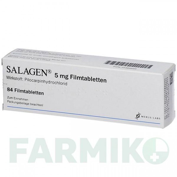 САЛАДЖЕН (SALAGEN) 5 мг таблетки 84 шт - Пілокарпін ABACUS MEDICINE