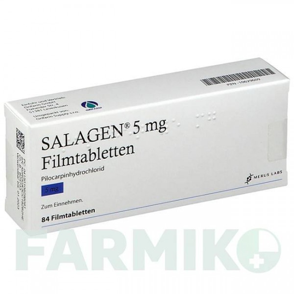 САЛАДЖЕН (SALAGEN) 5 мг таблетки 84 шт - Пилокарпин ORIFARM