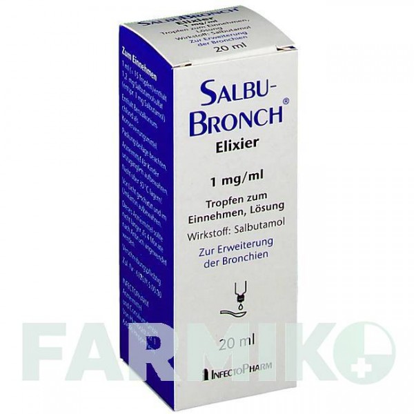 САЛЬБУБРОНХ (SALBUBRONCH) 1 мг/мл краплі 20 мл - Сальбутамол INFECTOPHARM
