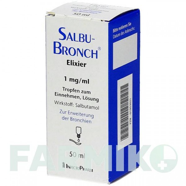 САЛЬБУБРОНХ (SALBUBRONCH) 1 мг/мл краплі 50 мл - Сальбутамол INFECTOPHARM