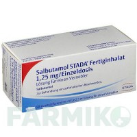САЛЬБУТАМОЛ (SALBUTAMOL) 1,25 мг/доз 2,5 мл раствор 50 шт - Сальбутамол STADAPHARM