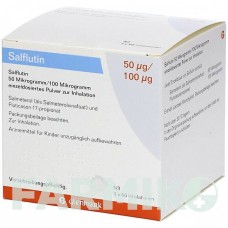 САЛФЛЮТИН (SALFLUTIN) 50 мкг/100 мкг/доза 3 х 60 доз порошок 3 шт - Сальметерол, Флутиказон GLENMARK
