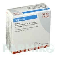 САЛФЛЮТИН (SALFLUTIN) 50 мкг/100 мкг/доза 60 доз порошок 1 шт - Сальметерол, Флутиказон GLENMARK