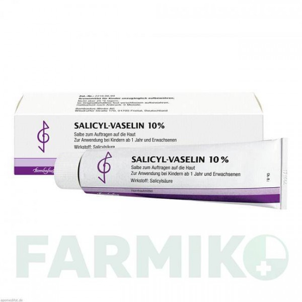 САЛІЦИЛ ВАЗЕЛІН (SALICYL VASELIN) 10% мазь 100 мл - Саліцилова кислота BOMBASTUS-WERKE