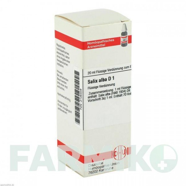 САЛИКС АЛЬБА (SALIX ALBA) D 1 раствор 20 мл - Гомеопатия DHU