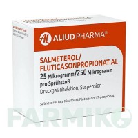 САЛМЕТЕРОЛ (SALMETEROL) 25 мкг/250 мкг 120 доз аерозоль 1 шт - Сальметерол, Флутиказон ALIUD PHARMA
