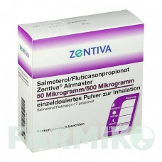 САЛМЕТЕРОЛ (SALMETEROL) 50/500 мкг порошок 180 шт - Сальметерол, Флутиказон ZENTIVA