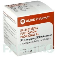 САЛМЕТЕРОЛ (SALMETEROL) 50 мкг/500 мкг 3 х 60 доз порошок 3x60 шт - Сальметерол, Флутиказон ALIUD PHARMA