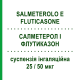 САЛМЕТЕРОЛ И ФЛУТИКАЗОН (SALMETEROLO E FLUTICASONE) 25/50 мкг суспензия ингаляционная 120 доз - Сальметерол, Флутиказон EG