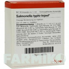 САЛЬМОНЕЛА ТИФІ (SALMONELLA TYPHI) ампули 10 шт - Гомеопатія BIOLOGISCHE HEILMITTEL HEEL
