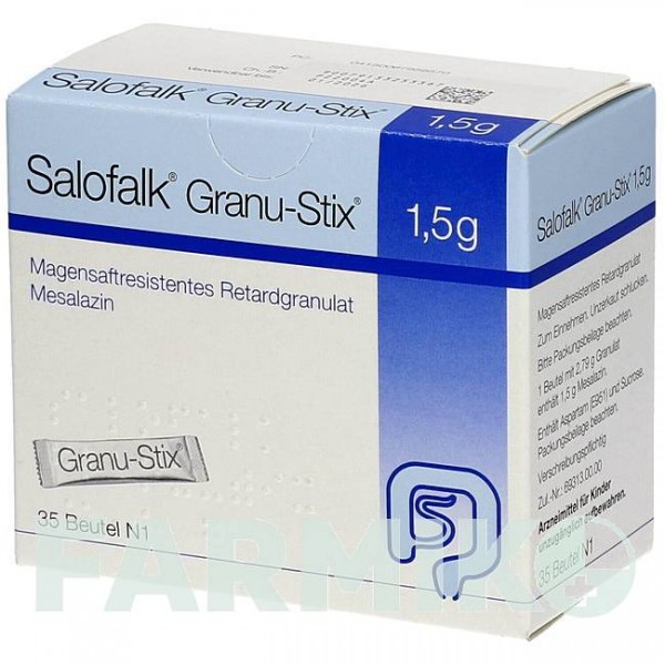 САЛОФАЛЬК (SALOFALK) 1,5 г гранули 35 шт - Месалазин DR.FALK PHARMA