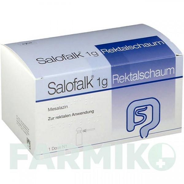 САЛОФАЛЬК (SALOFALK) 1 г 1 х 14 доз піна 80 г - Месалазин ABACUS MEDICINE