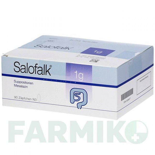 САЛОФАЛЬК (SALOFALK) 1 г супозиторії 30 шт - Месалазин ABACUS MEDICINE