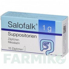 САЛОФАЛЬК (SALOFALK) 1 г супозиторії 10 шт - Месалазин AXICORP PHARMA