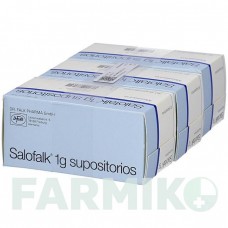 САЛОФАЛЬК (SALOFALK) 1 г супозиторії 90 шт - Месалазин AXICORP PHARMA