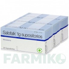 САЛОФАЛЬК (SALOFALK) 1 г супозиторії 30 шт - Месалазин CC PHARMA