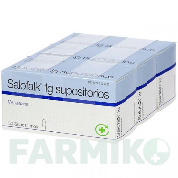 САЛОФАЛЬК (SALOFALK) 1 г супозиторії 30 шт - Месалазин CC PHARMA