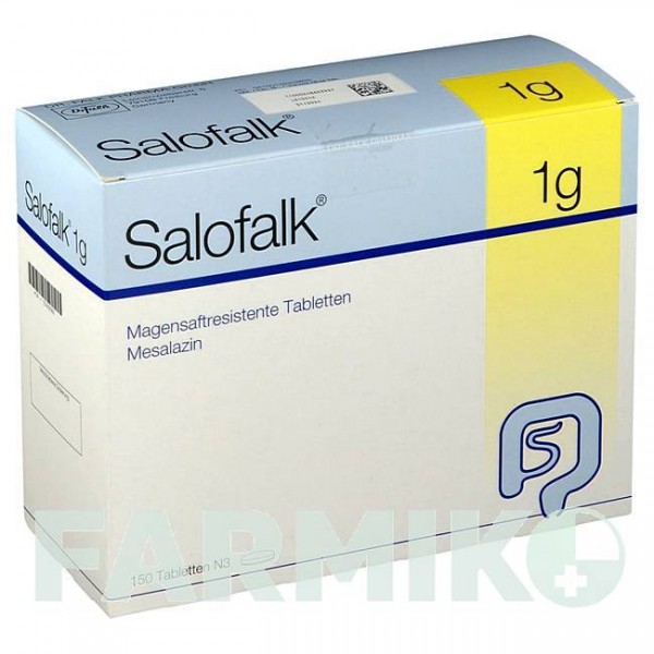 САЛОФАЛЬК (SALOFALK) 1 г таблетки 150 шт - Месалазин DR.FALK PHARMA