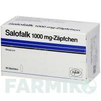 САЛОФАЛЬК (SALOFALK) 1 г суппозитории 30 шт - Месалазин KOHLPHARMA