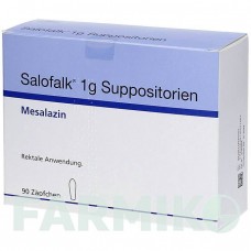 САЛОФАЛЬК (SALOFALK) 1 г супозиторії 30 шт - Месалазин ORIFARM