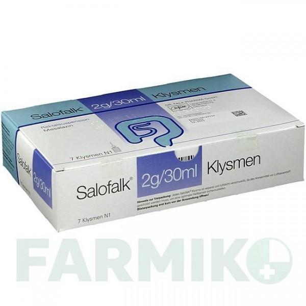 САЛОФАЛЬК (SALOFALK) 2 г/30 мл суспензія 7 шт - Месалазин DR.FALK PHARMA