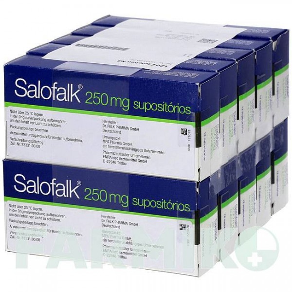 САЛОФАЛЬК (SALOFALK) 250 суппозитории 30 шт - Месалазин EMRA-MED