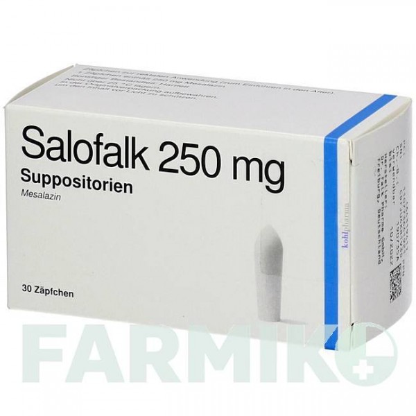 САЛОФАЛЬК (SALOFALK) 250 мг супозиторії 30 шт - Месалазин KOHLPHARMA