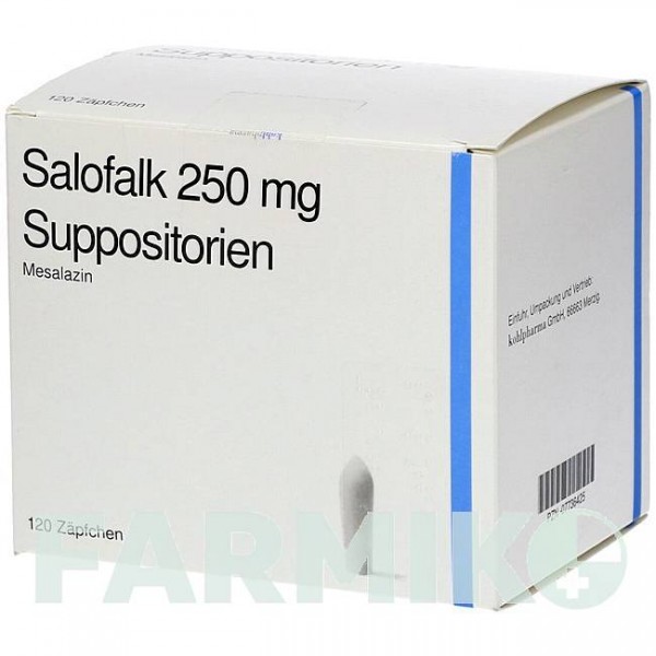 САЛОФАЛЬК (SALOFALK) 250 мг супозиторії 120 шт - Месалазин KOHLPHARMA