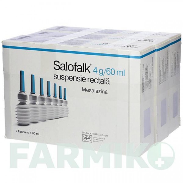 САЛОФАЛЬК (SALOFALK) 4 г/60 мл суспензія 21 шт - Месалазин AXICORP PHARMA
