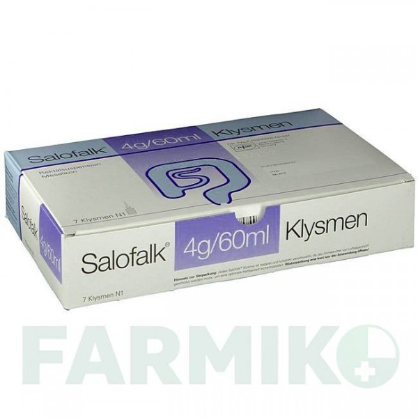 САЛОФАЛЬК (SALOFALK) 4 г/60 мл суспензія 7 шт - Месалазин DR.FALK PHARMA