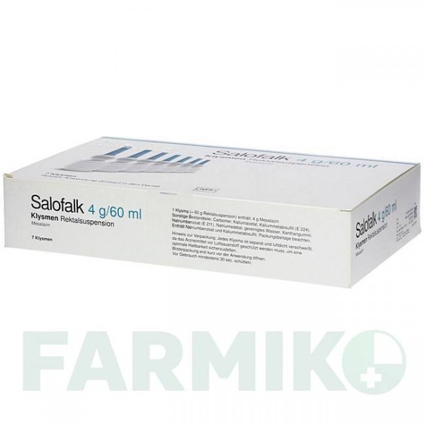 САЛОФАЛЬК (SALOFALK) 4 г/60 мл суспензія 7 шт - Месалазин KOHLPHARMA