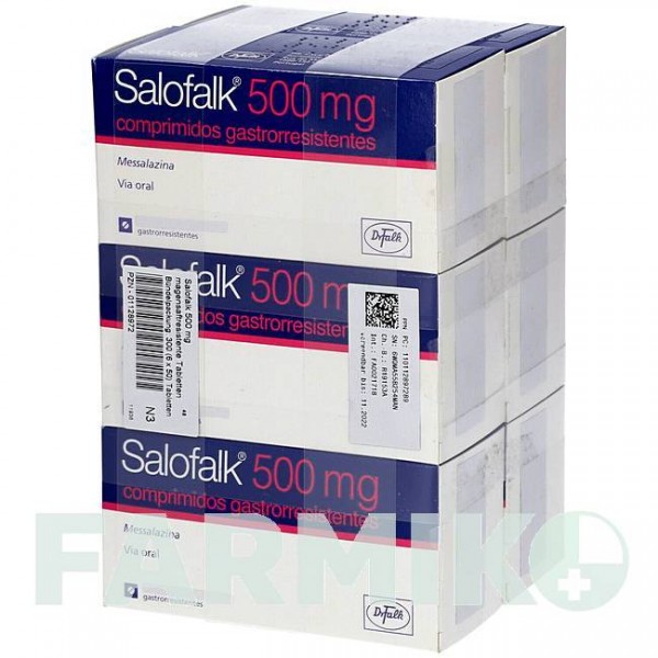 САЛОФАЛЬК (SALOFALK) 500 таблетки 50 шт - Месалазин CC PHARMA