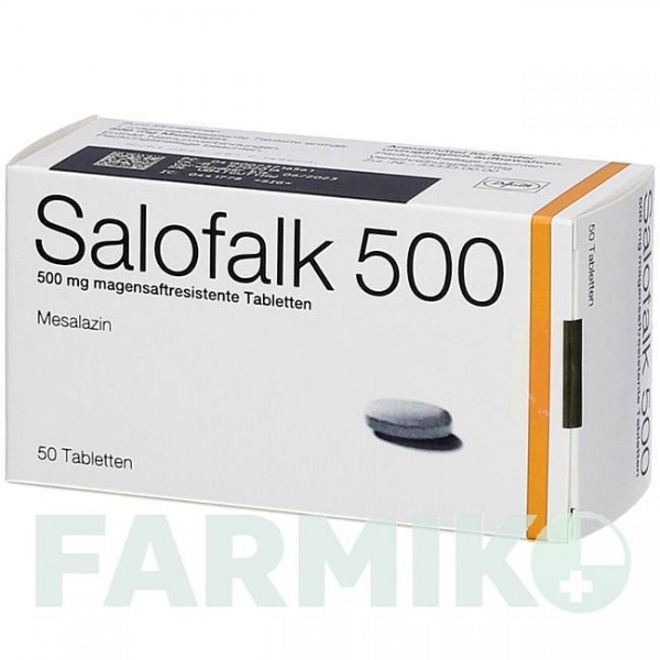 САЛОФАЛЬК (SALOFALK) 500 таблетки 50 шт - Месалазин EMRA-MED