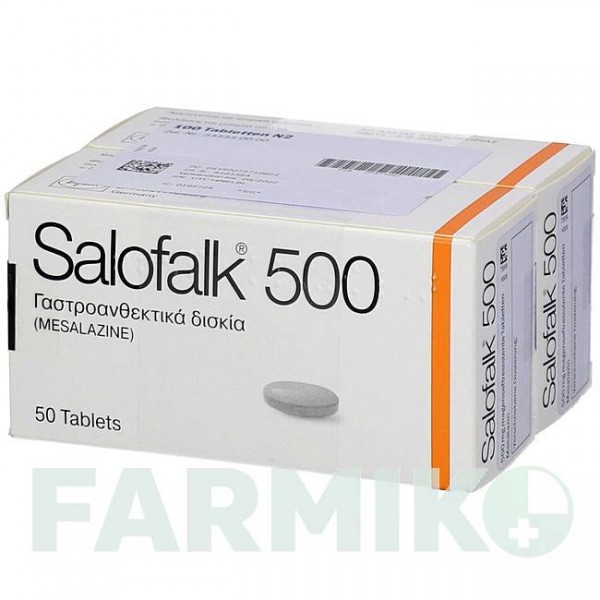 САЛОФАЛЬК (SALOFALK) 500 таблетки 100 шт - Месалазин EMRA-MED