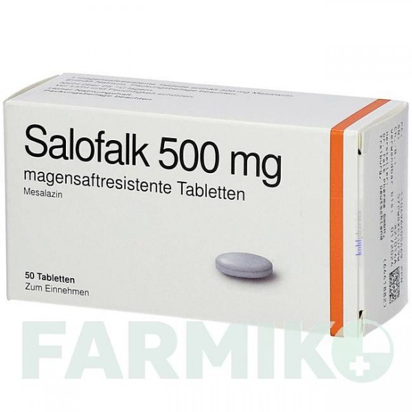 САЛОФАЛЬК (SALOFALK) 500 таблетки 50 шт - Месалазин KOHLPHARMA