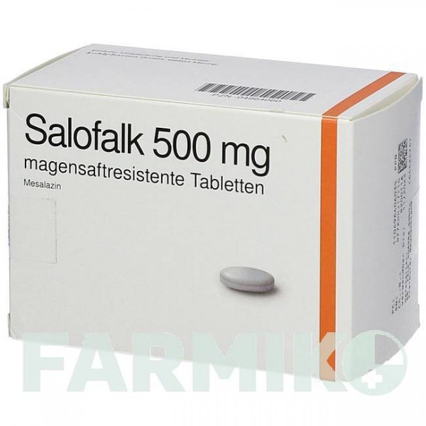 САЛОФАЛЬК (SALOFALK) 500 таблетки 100 шт - Месалазин KOHLPHARMA