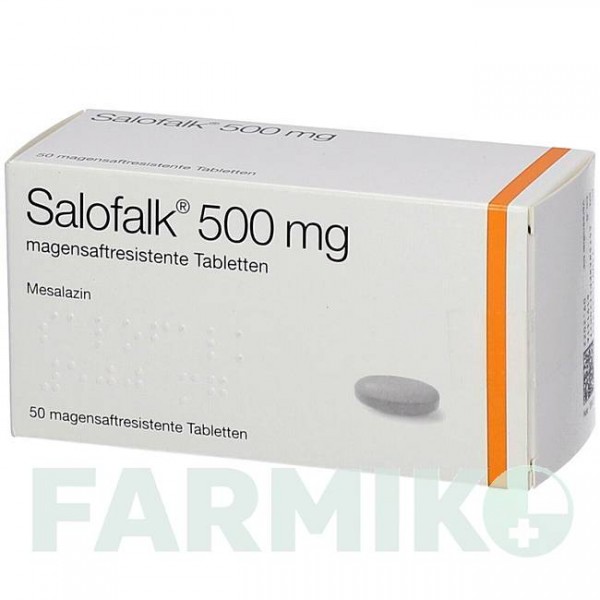 САЛОФАЛЬК (SALOFALK) 500 мг таблетки 50 шт - Месалазин AXICORP PHARMA