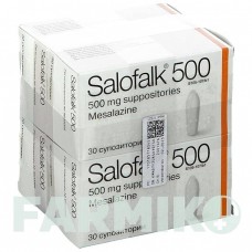САЛОФАЛЬК (SALOFALK) 500 мг супозиторії 120 шт - Месалазин AXICORP PHARMA