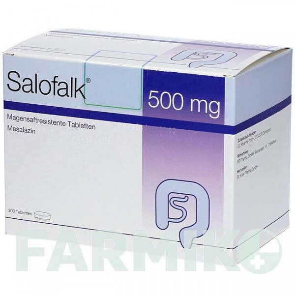 САЛОФАЛЬК (SALOFALK) 500 мг таблетки 100 шт - Месалазин FD PHARMA