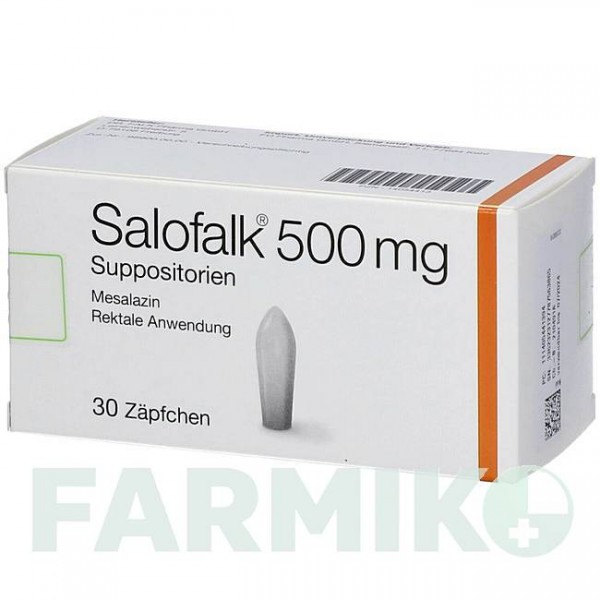 САЛОФАЛЬК (SALOFALK) 500 мг суппозитории 30 шт - Месалазин FD PHARMA