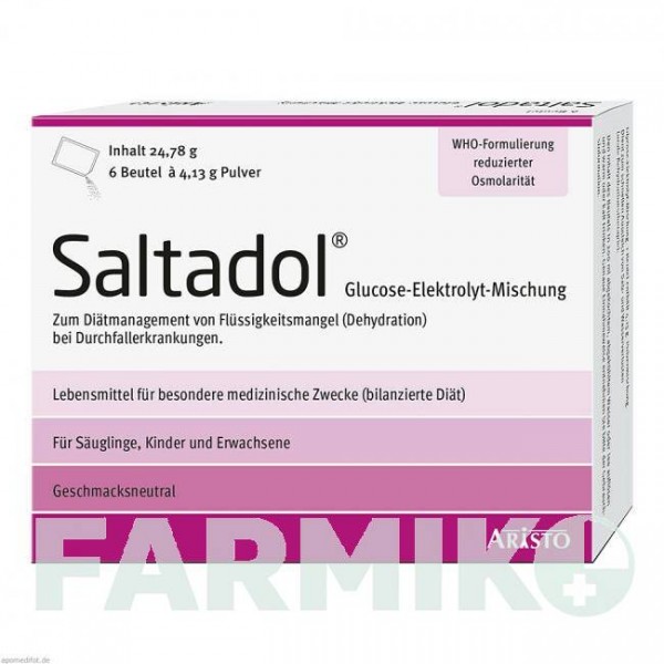 САЛТАДОЛ (SALTADOL) порошок 6 шт - Активні речовини ARISTO PHARMA