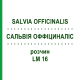 САЛЬВИЯ ОФФИЦИНАЛИС (SALVIA OFFICINALIS) LM 16 раствор 10 мл - Гомеопатия ARCANA DR.SEWERIN
