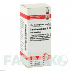 САМБУКУС НИГРА (SAMBUCUS NIGRA) C 12 глобули 10 г - Гомеопатия DHU